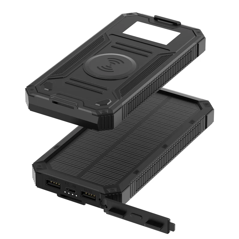 Robuste Powerbank mit kabelloser Ladefunktion Skanto