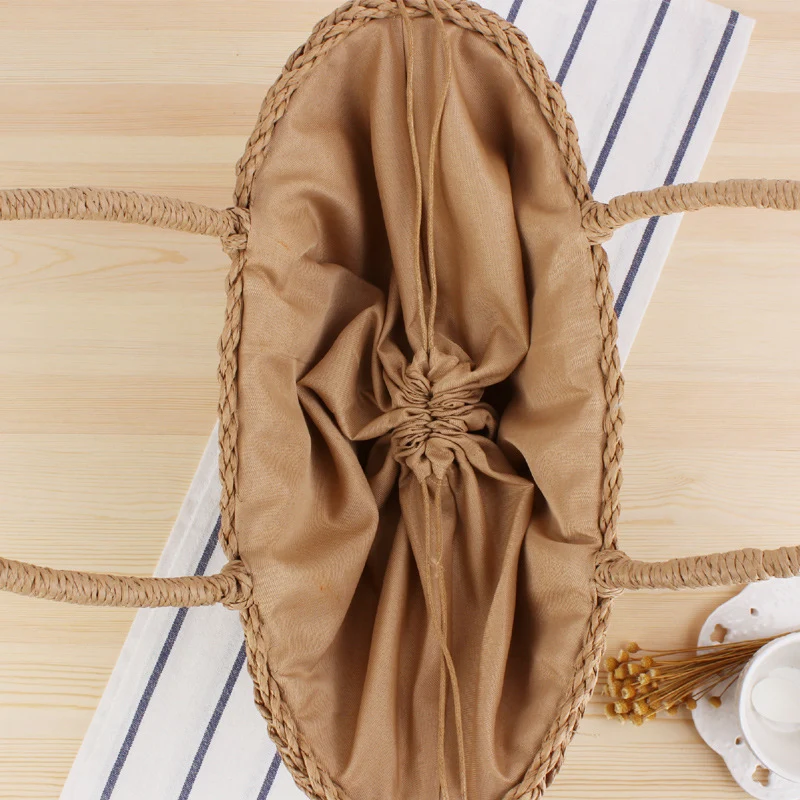 Handtasche aus hochwertigem geflochtenem Biomaterial Skanto