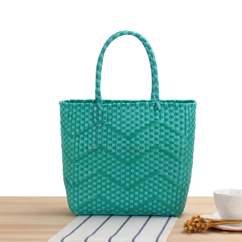 Handtasche aus hochfestem Flechtmaterial mit eleganter Wellenstruktur Skanto
