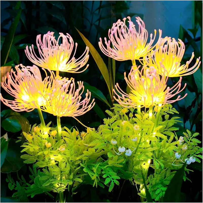 Skanto beleuchteter Blumenstecker-Cluster mit integrierten Solar-LED-Stielen Skanto