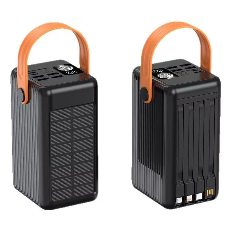 Tragbare Solar Powerbank mit integrierter LED-Lampe und Schnellladefunktion Skanto