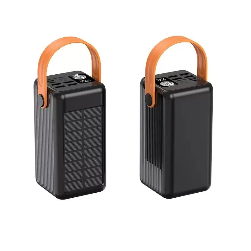 Tragbare Solar Powerbank mit integrierter LED-Lampe und Schnellladefunktion Skanto