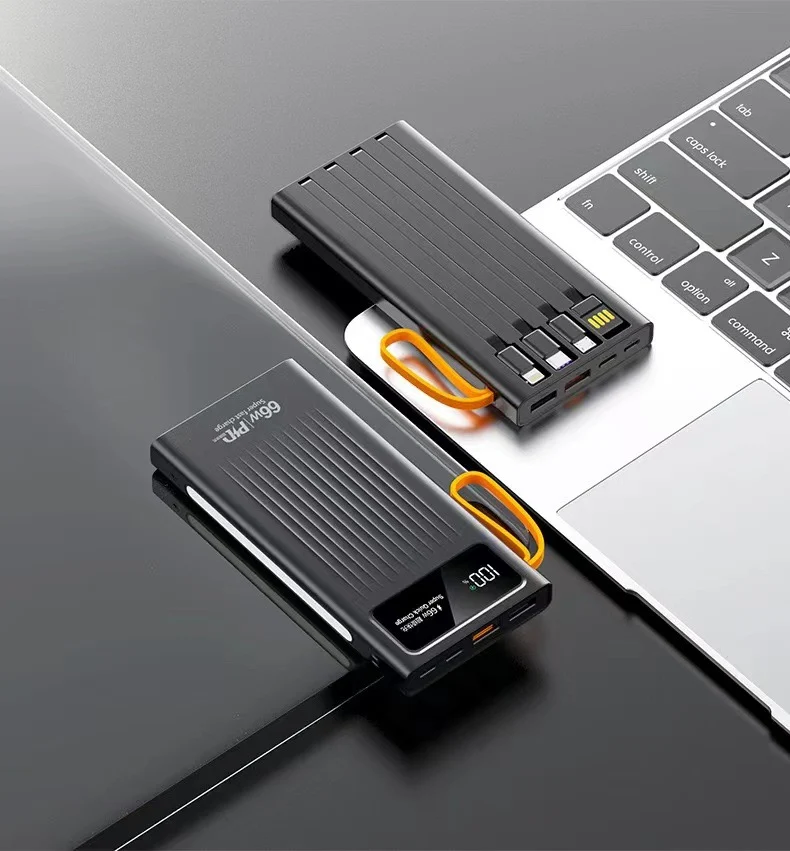 Tragbare Powerbank mit LCD-Bildschirm und Schnellladefunktion Skanto
