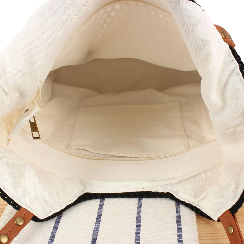 Elegante handgefertigte Korbtasche mit breitem Lederriemen Skanto