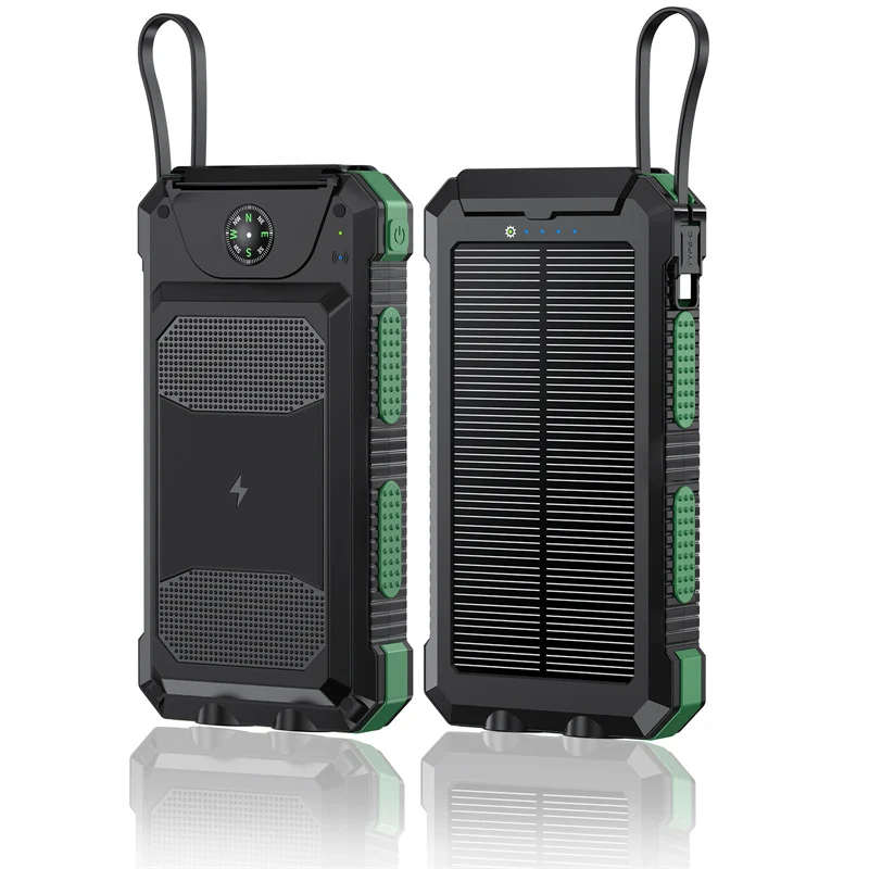 Wasserdichte Solar Powerbank mit integriertem Kompass Skanto