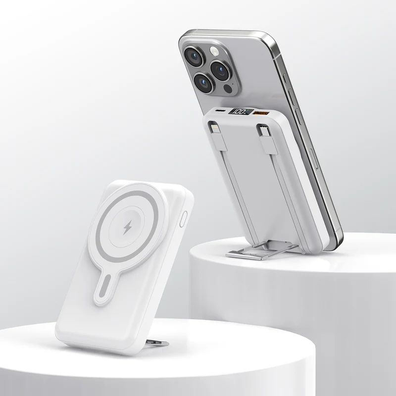 Tragbare magnetische Powerbank mit Ständer Skanto