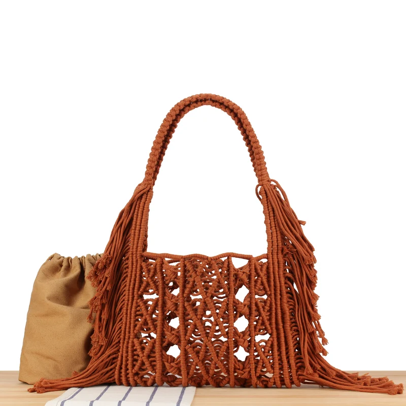 Handgeknüpfte Makramee-Tasche Skanto