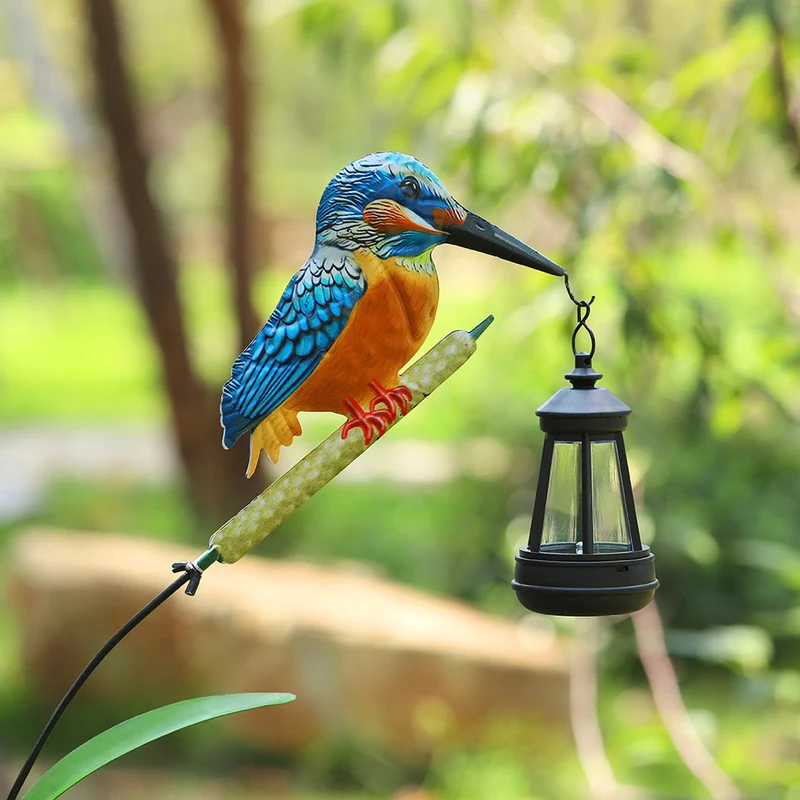 Dekorative Solar-Flamingo-Gartenstecker-Lampe mit verstellbarem Metallarm und integrierter LED Skanto