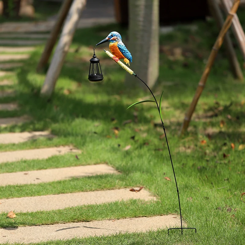 Dekorative Solar-Flamingo-Gartenstecker-Lampe mit verstellbarem Metallarm und integrierter LED Skanto