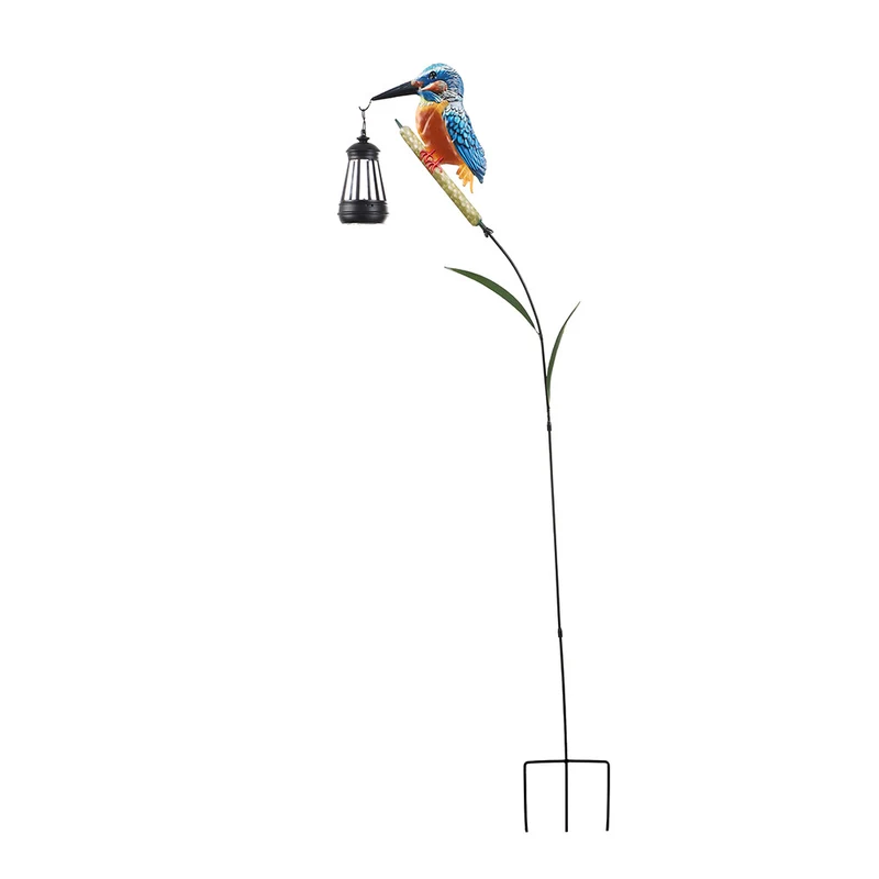 Dekorative Solar-Flamingo-Gartenstecker-Lampe mit verstellbarem Metallarm und integrierter LED Skanto