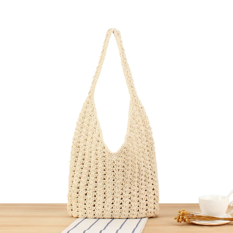 Handtasche aus handgeknüpftem Naturmaterial Skanto