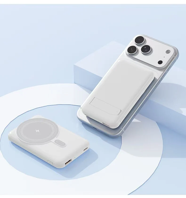 Powerbank mit kabellosem Ladegerät von Skanto
