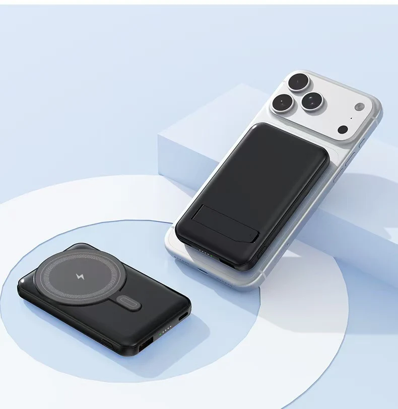 Powerbank mit kabellosem Ladegerät von Skanto