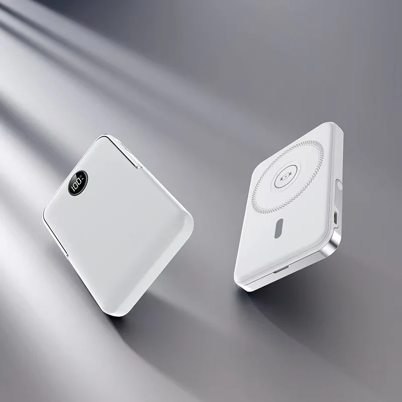 Powerbank mit intelligentem LCD-Display und kabellosem Laden Skanto