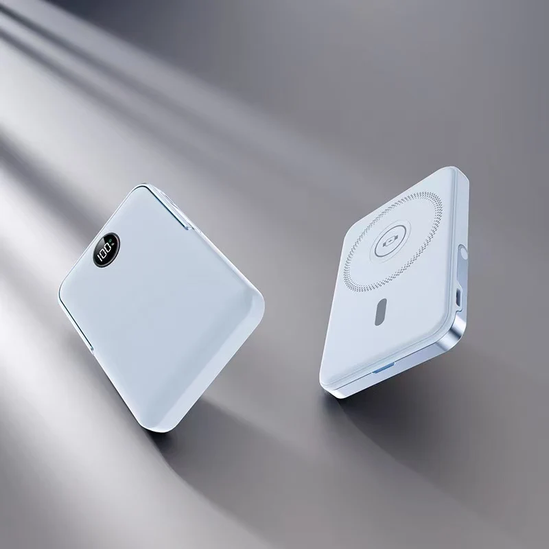 Powerbank mit intelligentem LCD-Display und kabellosem Laden Skanto