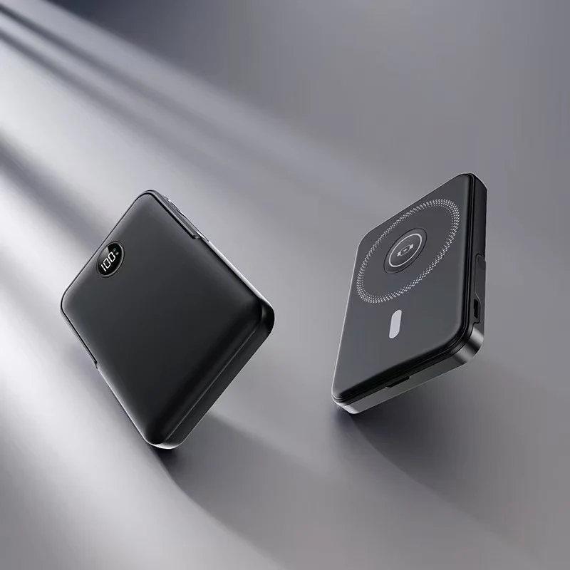 Powerbank mit intelligentem LCD-Display und kabellosem Laden Skanto
