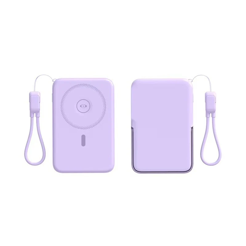 Powerbank mit integriertem kabellosen Laden und LCD-Bildschirm Skanto