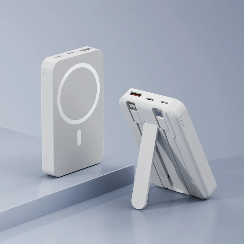 Powerbank mit integriertem Ständer und Schnellladefunktion Skanto