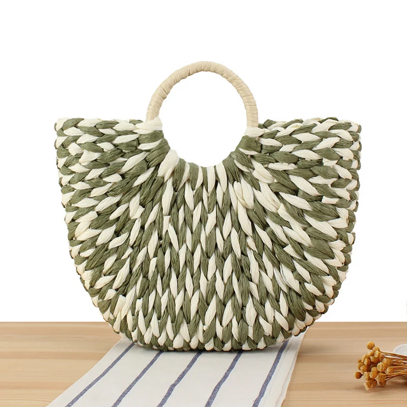 Handtasche aus handgeflochtenen Materialien mit modernem Design Skanto