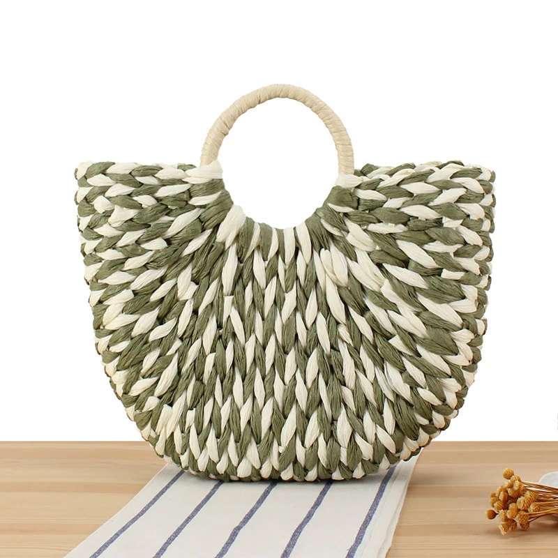 Handtasche aus handgeflochtenen Materialien mit modernem Design Skanto