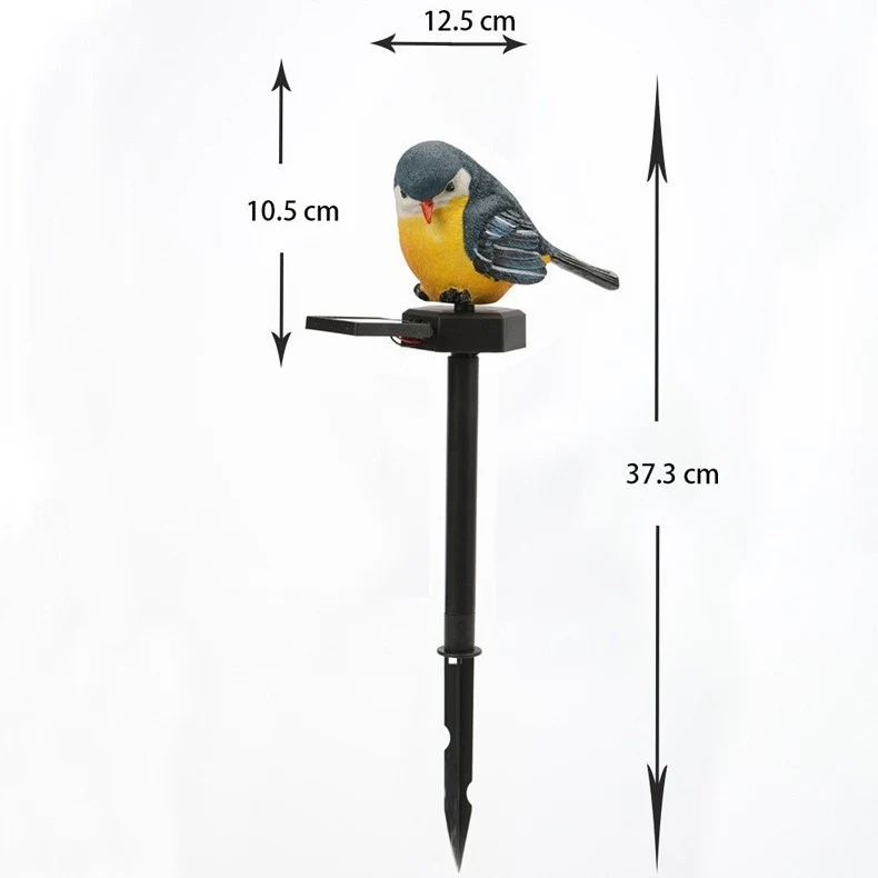 Realistischer solarbetriebener Eulen-Gartenstecker mit Bewegungssensor Skanto