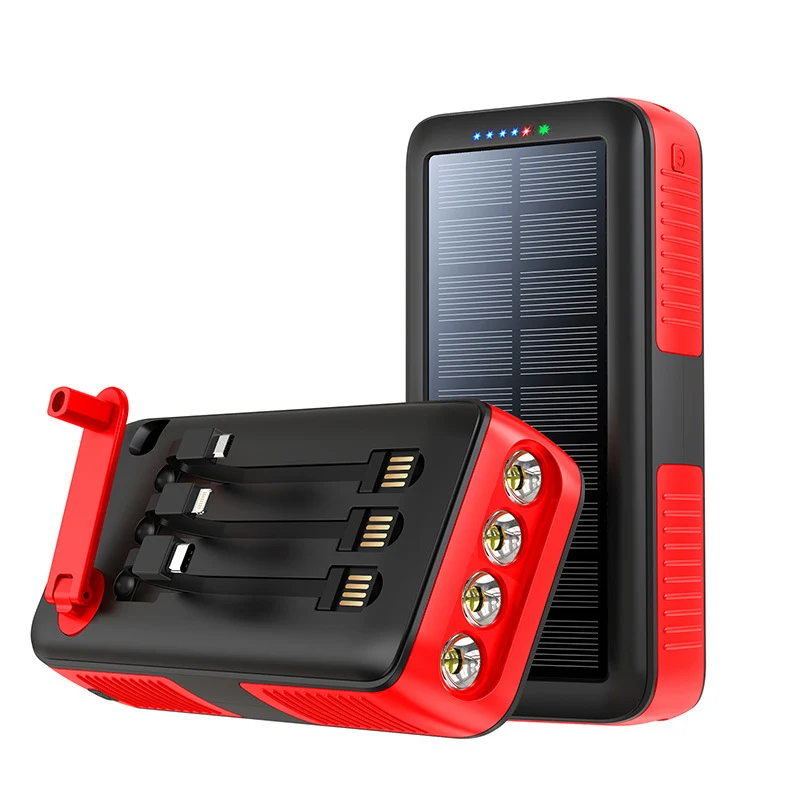 Solar-Powerbank mit multifunktionalen LED-Leuchten Skanto