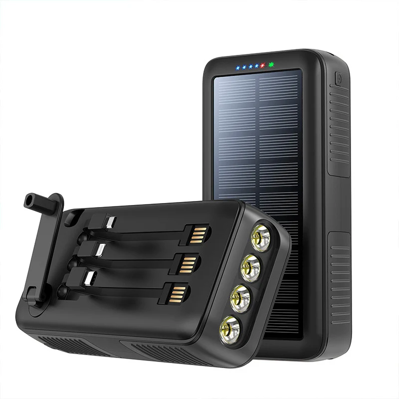 Solar-Powerbank mit multifunktionalen LED-Leuchten Skanto