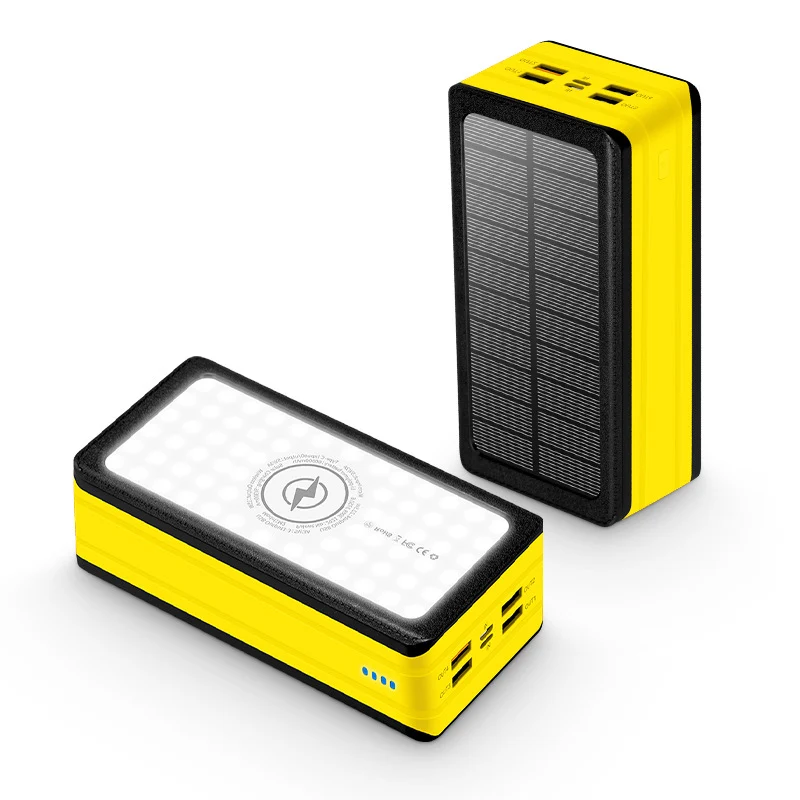Solar-Powerbank mit LED-Lampe Skanto