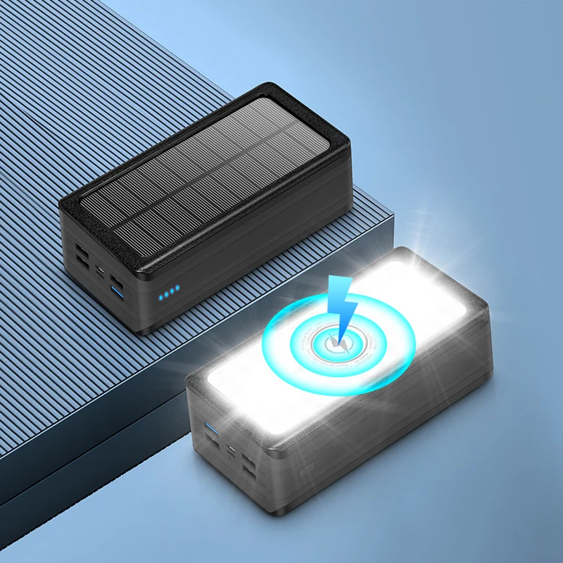 Solar-Powerbank mit LED-Lampe Skanto