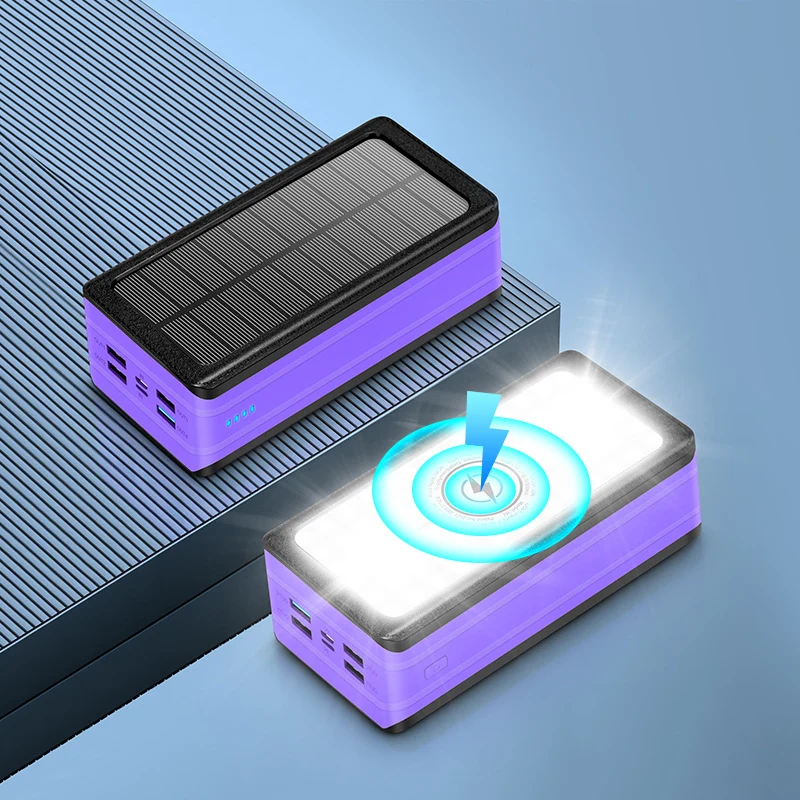 Solar-Powerbank mit LED-Lampe Skanto