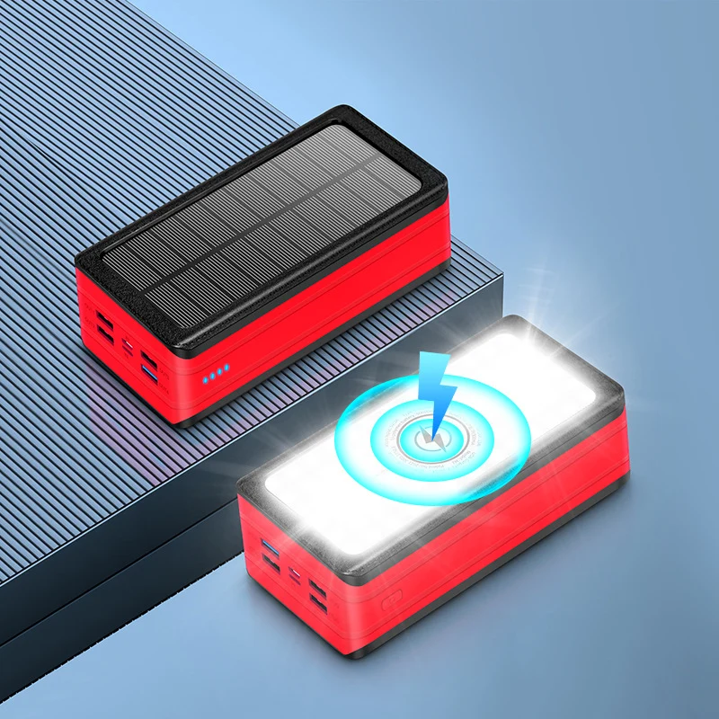 Solar-Powerbank mit LED-Lampe Skanto