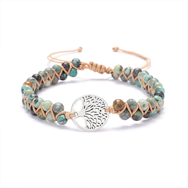 Handgemachtes Lebensbaum-Armband geflochten | Skanto