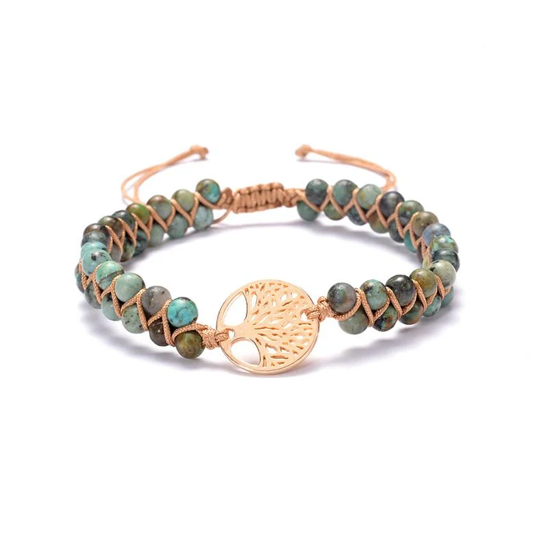 Handgemachtes Lebensbaum-Armband geflochten | Skanto