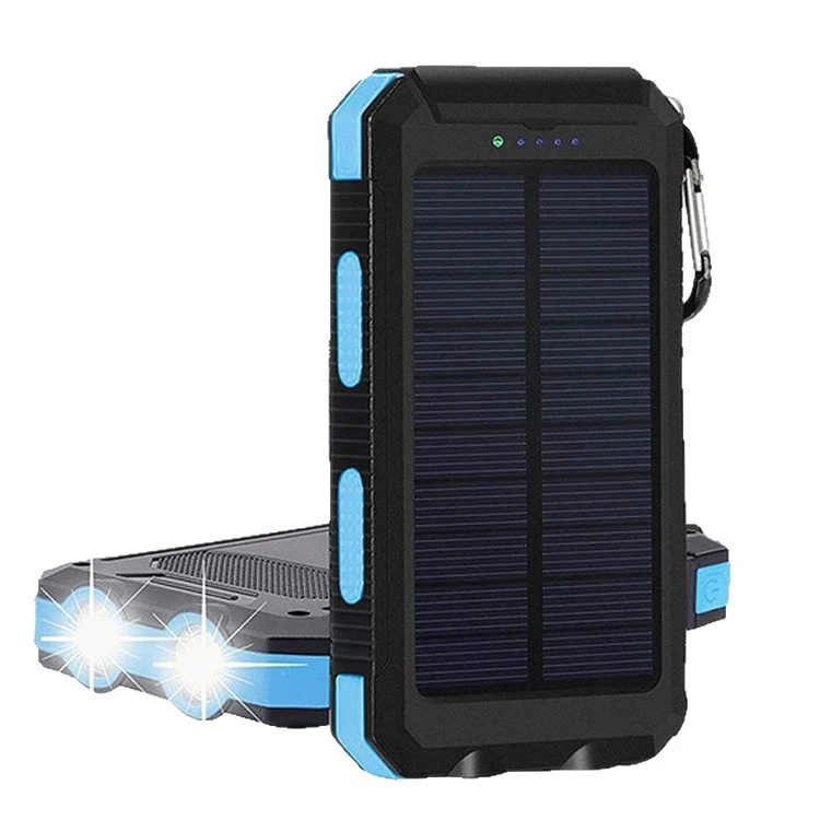 Solarbetriebene Powerbank mit dualem USB-Anschluss Skanto