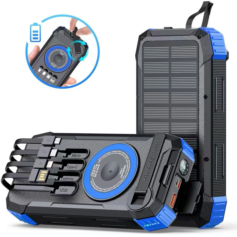 Solar-Powerbank mit multifunktionalem Ladegerät Skanto
