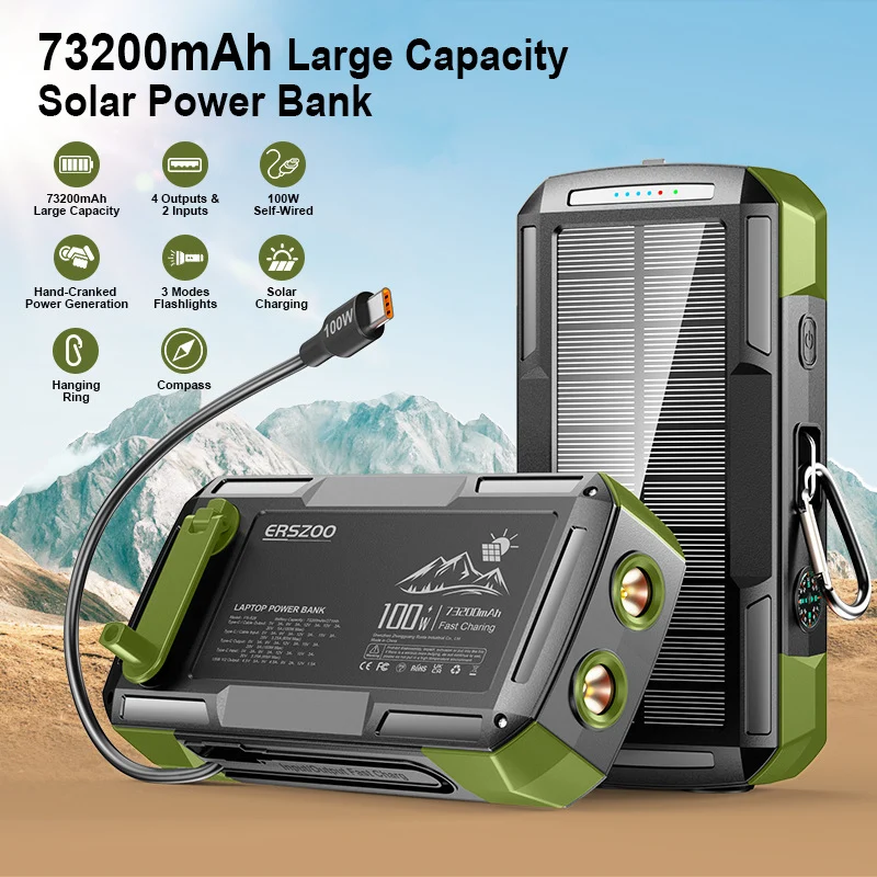 Tragbare Solar-Powerbank Skanto