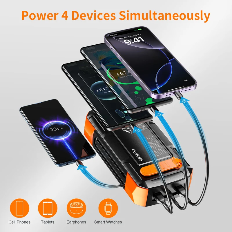 Tragbare Solar-Powerbank Skanto