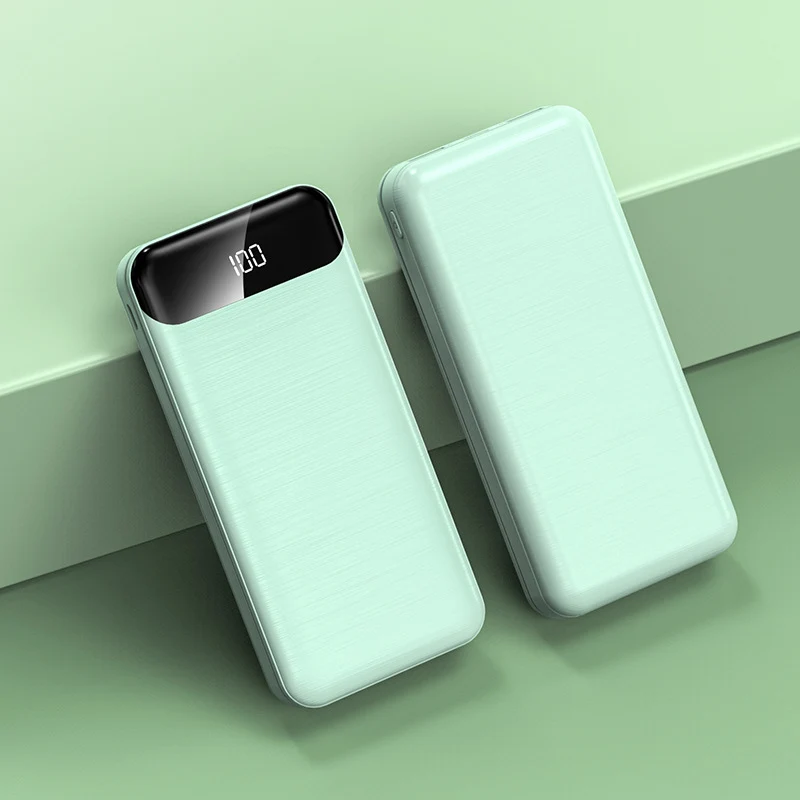 Ultraschlanke Powerbank mit LCD-Display und Schnellladefunktion Skanto