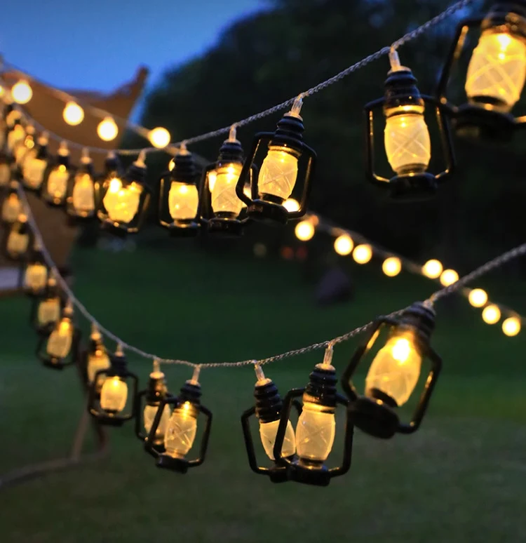 Outdoor Solar Stern- und Kugel-Lichterkette mit wasserdichtem Kupferdraht Skanto