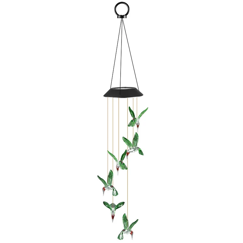 LED-Solar-Schmetterlings-Windspiel Garten-Hängeleuchte Skanto