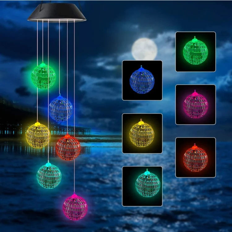 LED-Solar-Schmetterlings-Windspiel Garten-Hängeleuchte Skanto