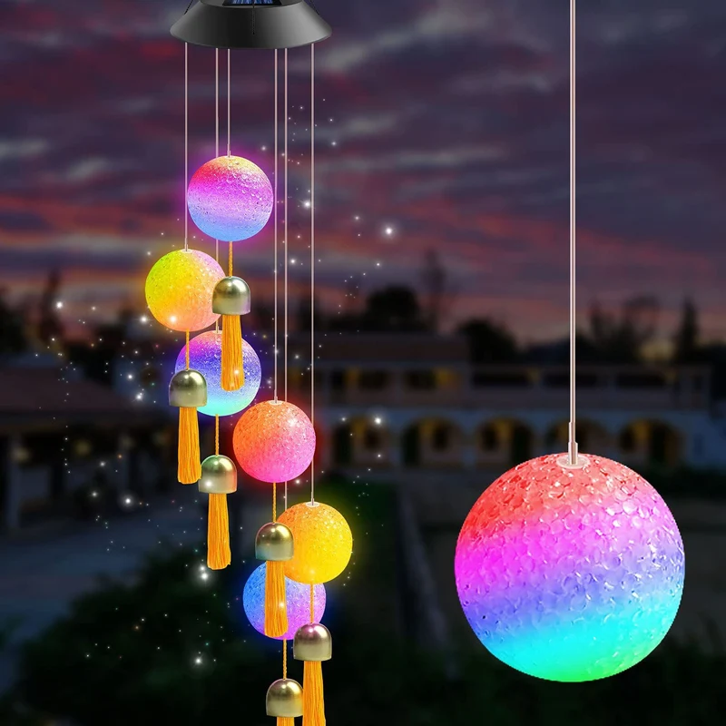 LED-Solar-Schmetterlings-Windspiel Garten-Hängeleuchte Skanto