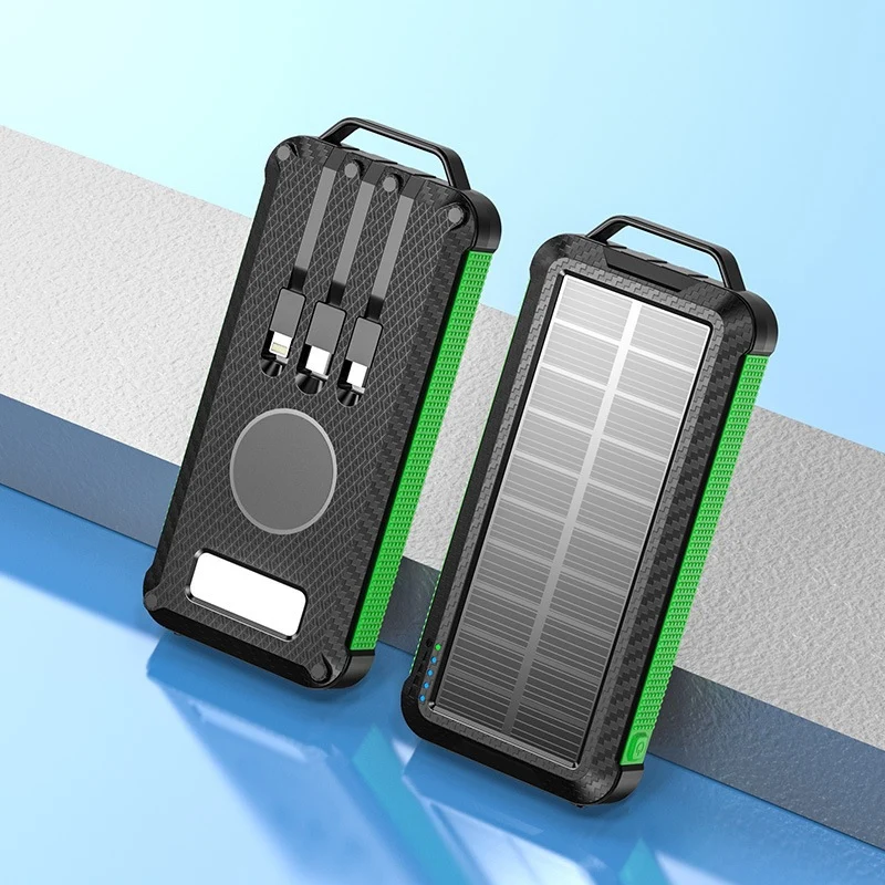 Solar-Powerbank mit kabelloser Ladetechnologie Skanto