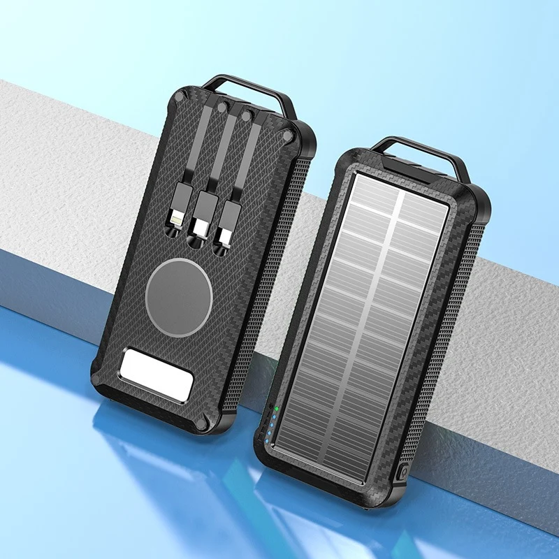 Solar-Powerbank mit kabelloser Ladetechnologie Skanto