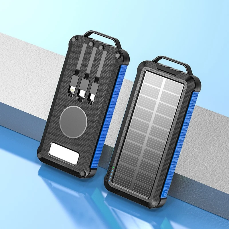 Solar-Powerbank mit kabelloser Ladetechnologie Skanto