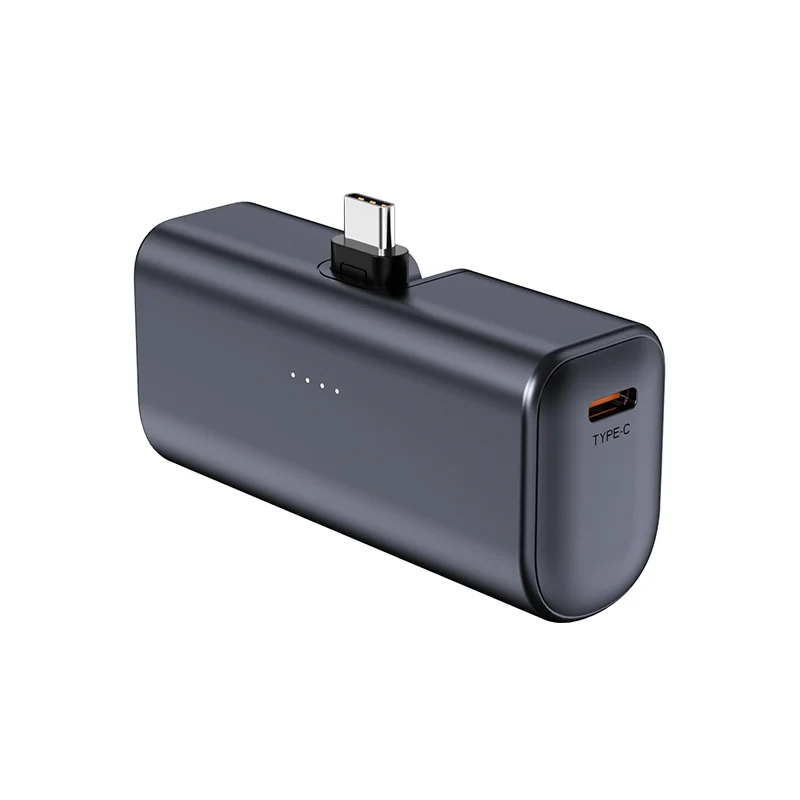Tragbare Powerbank mit integriertem Type-C-Anschluss und LED-Anzeige Skanto