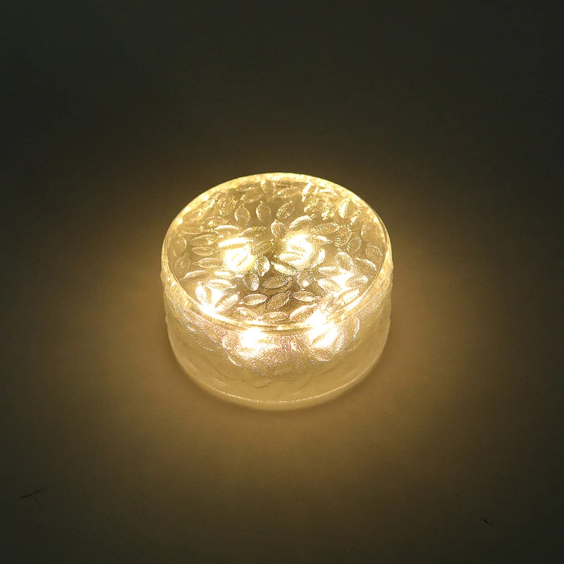 LED-Solar-Bodenleuchten aus mattiertem Glas Skanto