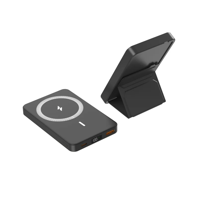 Magnetische kabellose Powerbank mit integriertem Ständer Skanto