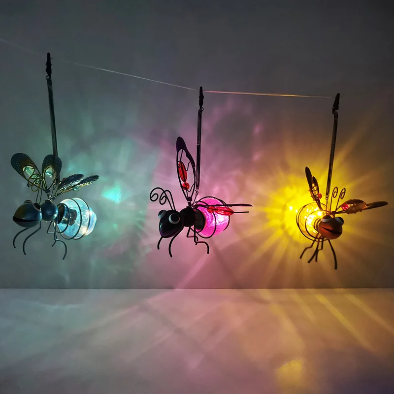 Fantastische hängende Bienen-Sonnen-Gartenlaterne Ornament Skanto