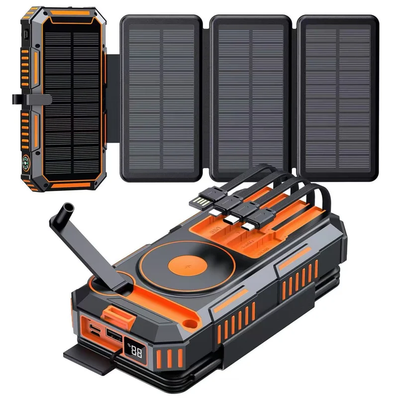 Solar-Powerbank mit kabellosem Laden von Skanto